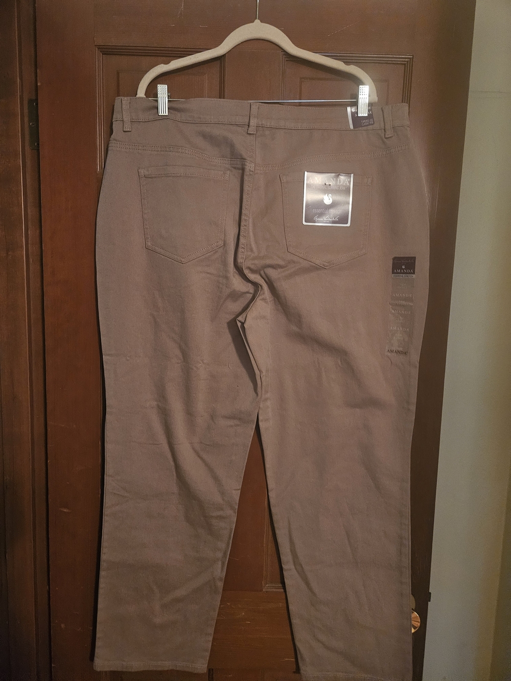 Gloria Vanderbilt Boot Cut Jeans in Taupe Brown